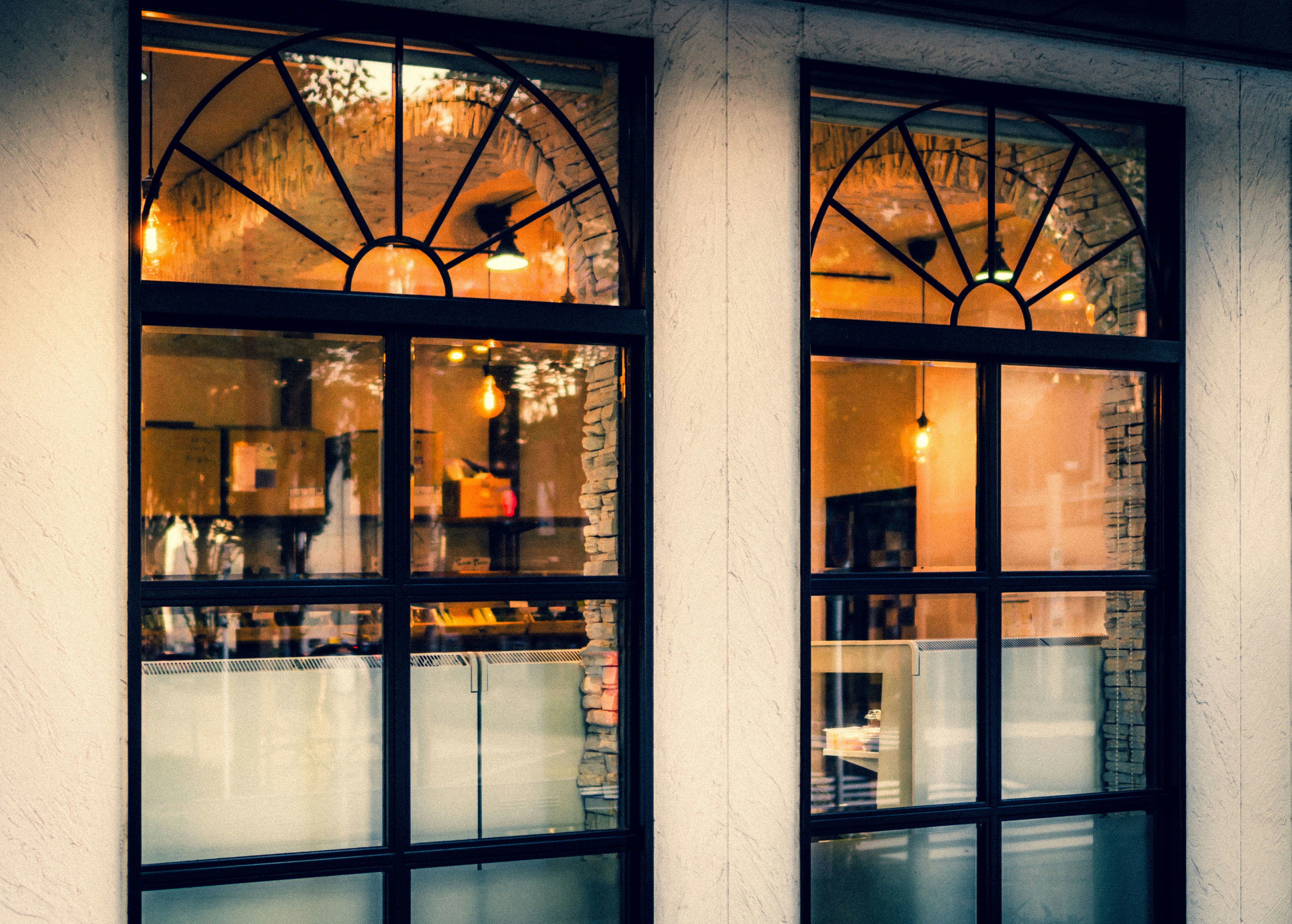 Professionally installed decorative window tint on a commercial building in Cincinnati, Ohio