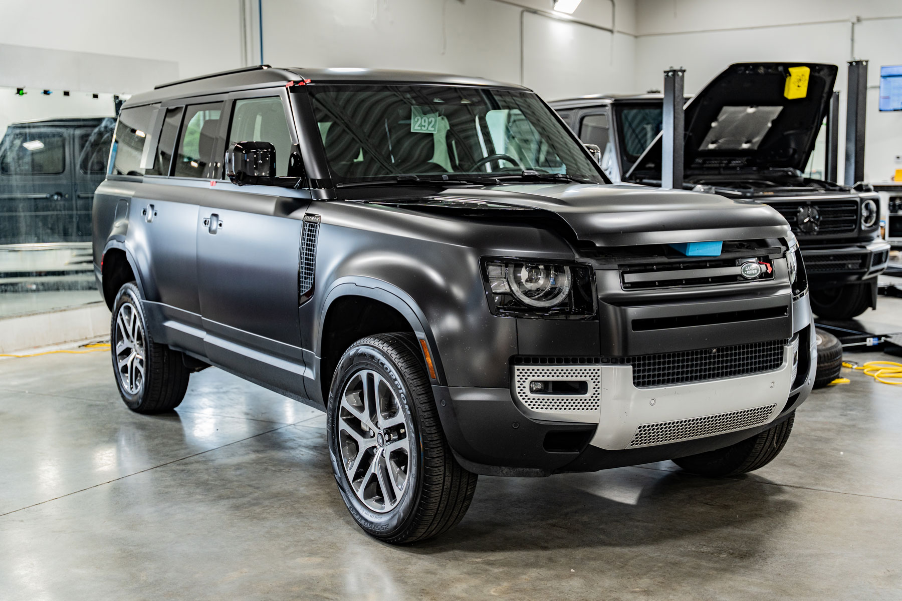 Blue Land Rover 911 with PPF, Paint Protection Film, and Clear Bra