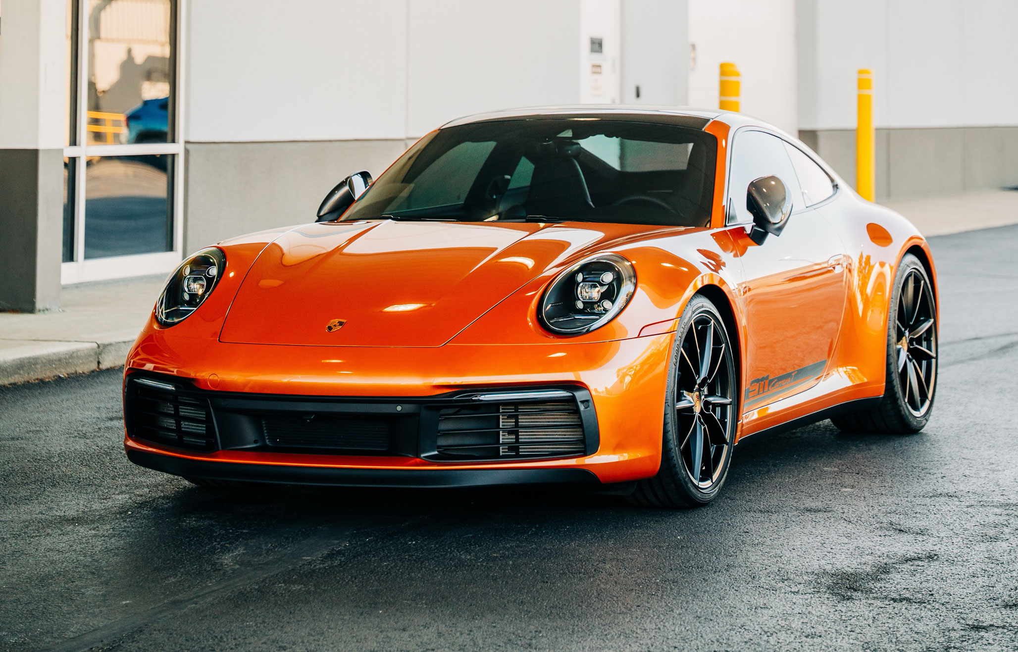 Porsche with xpel car tint and paint protection film installed