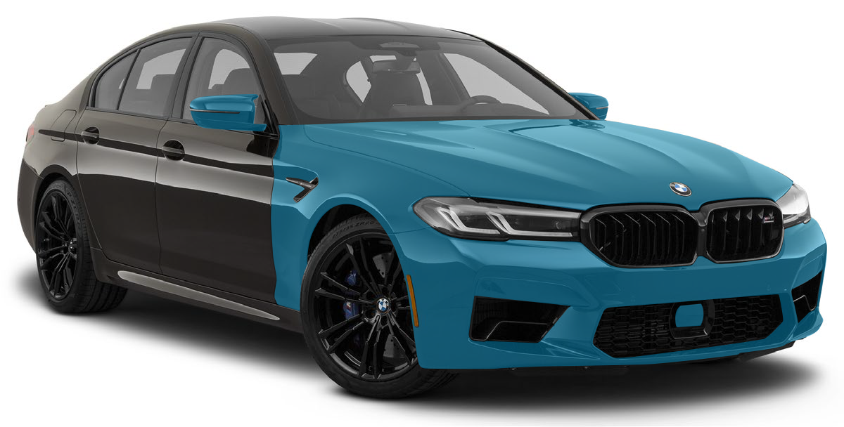 Full-coverage premium paint protection film professionally installed on a car